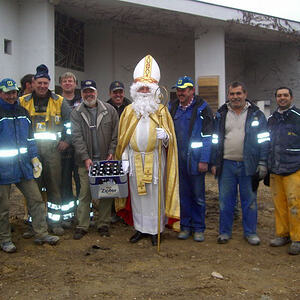 Hl. Nikolaus auf der pfarrlichen Baustelle
