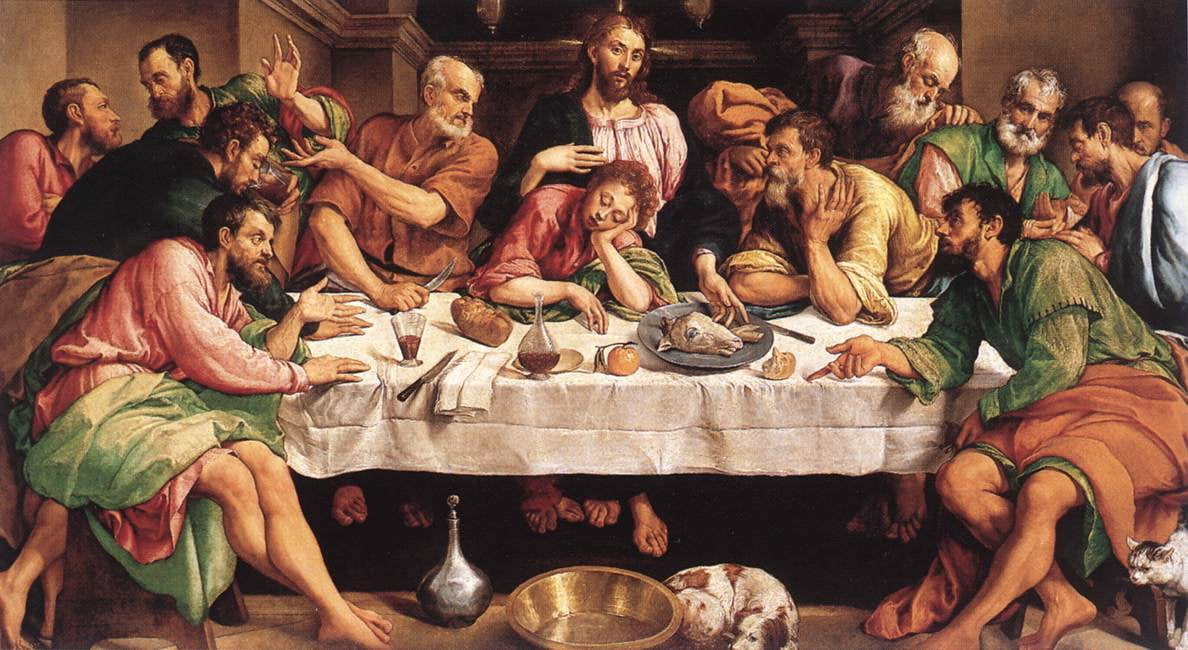 Das letzte Abendmahl von Jacopo Bassano